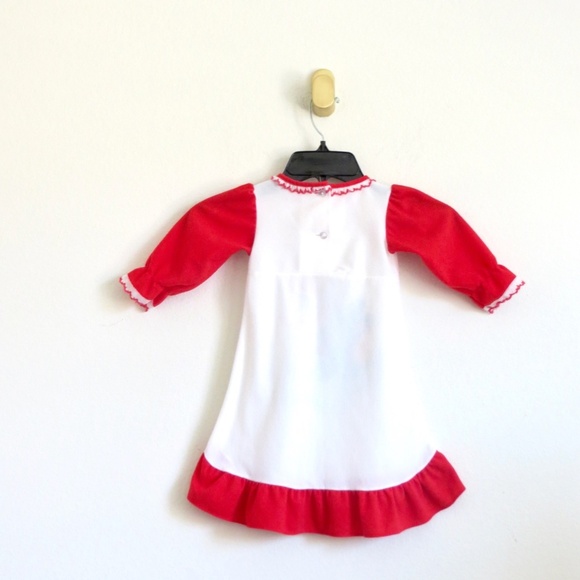 Bates Jama Vintage 80s Care Bear Cousins Nightgown Christmas PJs Dress 12 MO - Picture 4 of 6